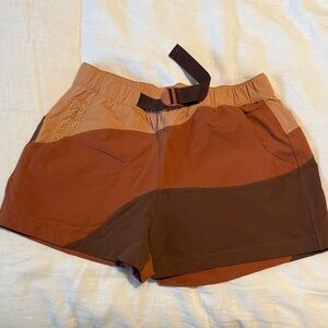 Outdoor Voices Two-Tone Athletic Shorts